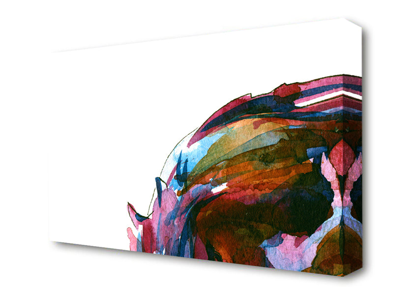 The Raging Horse Canvas Wall Art