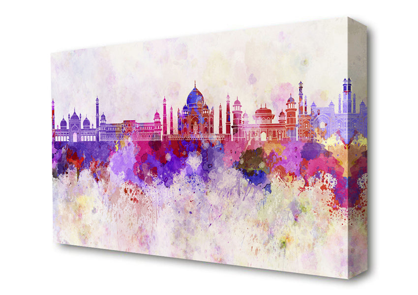 Color Explosion Dubai Canvas Wall Art