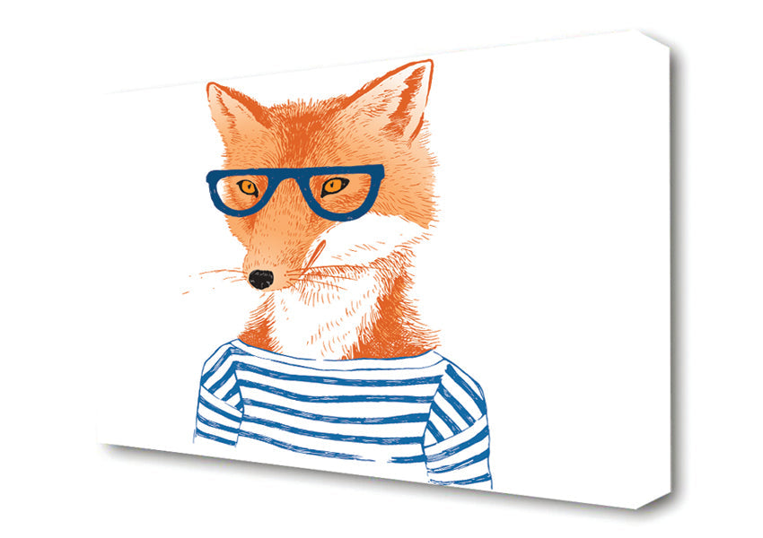 The Nerd Fox Canvas Wall Art