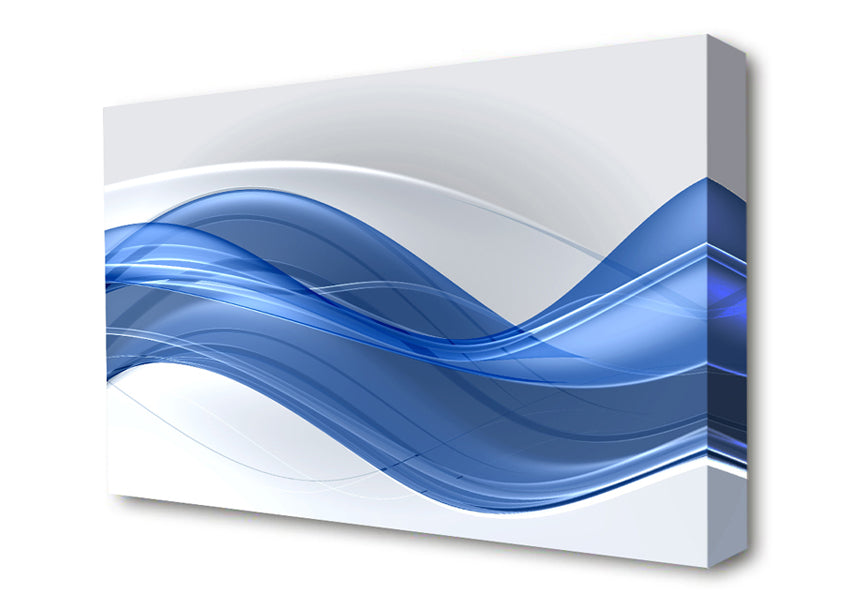 The Flow Of Blue Serenity Canvas Wall Art