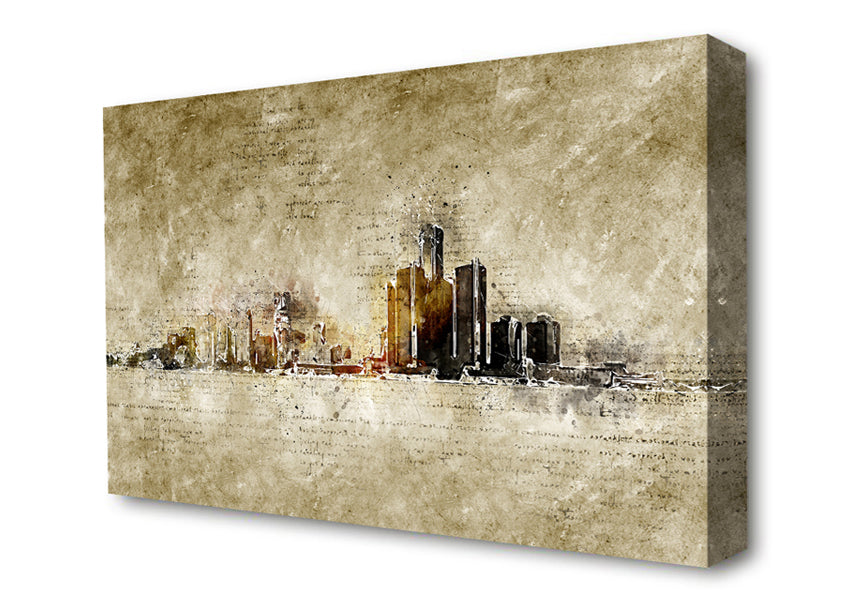 Manuscript Sydney Canvas Wall Art