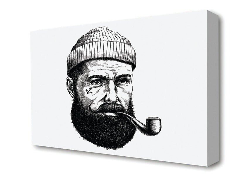 Hipster Smoker Canvas Wall Art