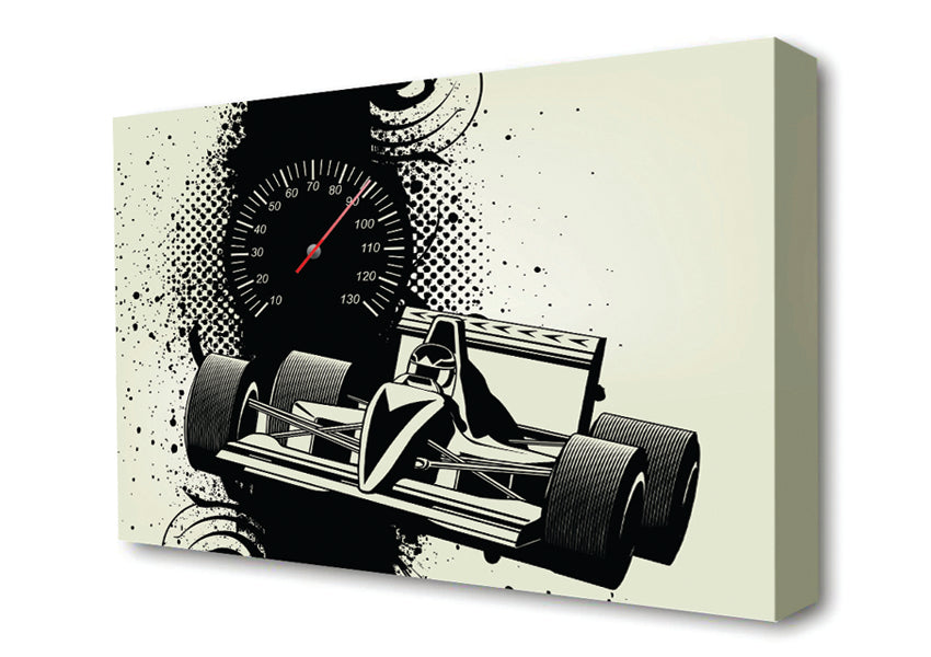 The F1 Time Trial Canvas Wall Art