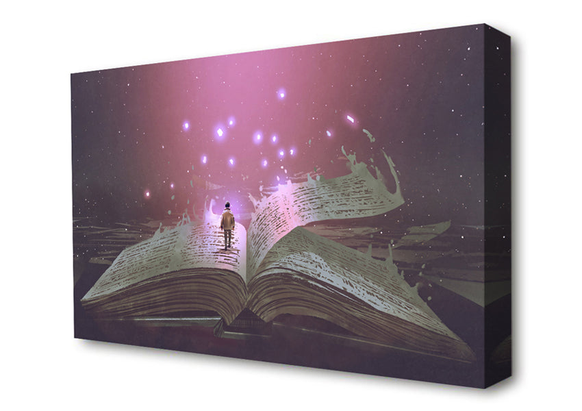 Turning The Page Of Existence Canvas Wall Art