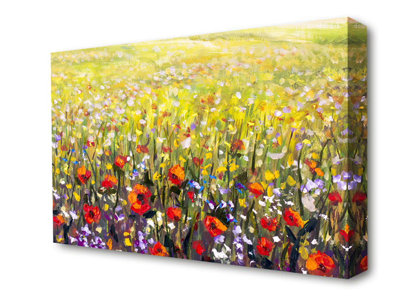 The Poppies Field Of Light Canvas Wall Art