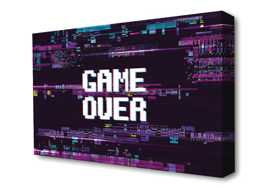 Game Over Canvas Wall Art
