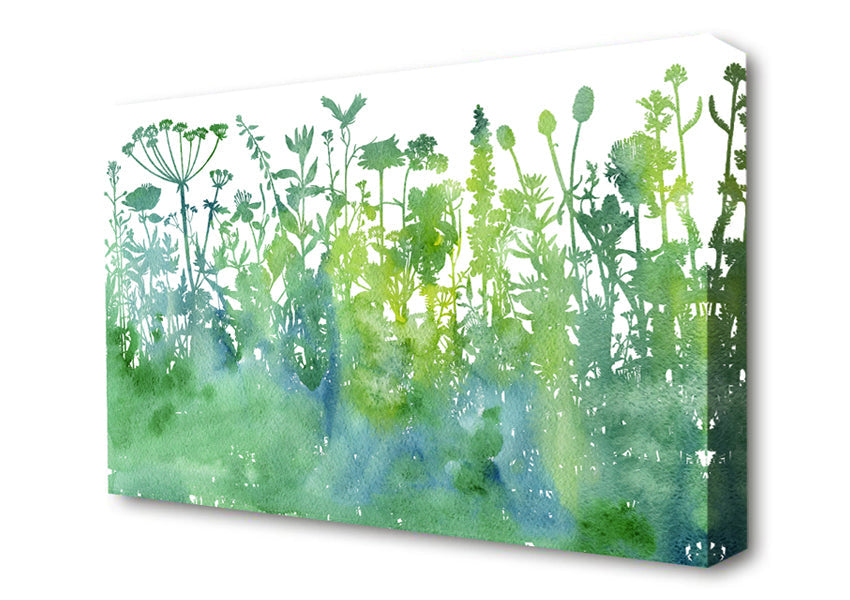 The Outline Of Flora Canvas Wall Art