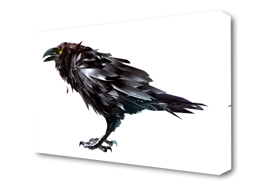 The Black Crow Canvas Wall Art