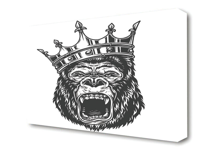 King Kong Crown Canvas Wall Art