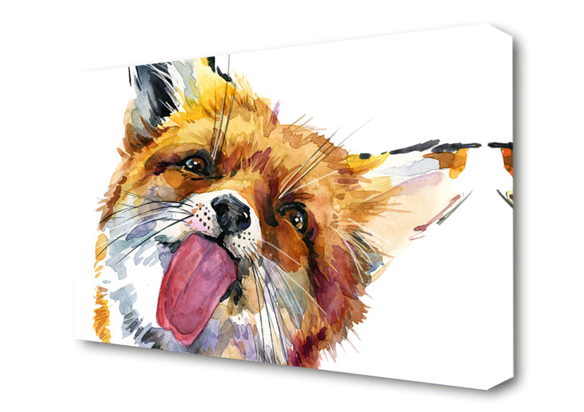 Fox Lick Canvas Wall Art
