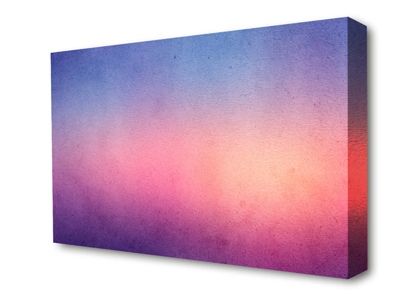 Royal Blue To Peach Fade Canvas Wall Art
