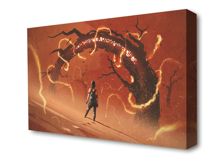 The Curved Evil Branch Canvas Wall Art
