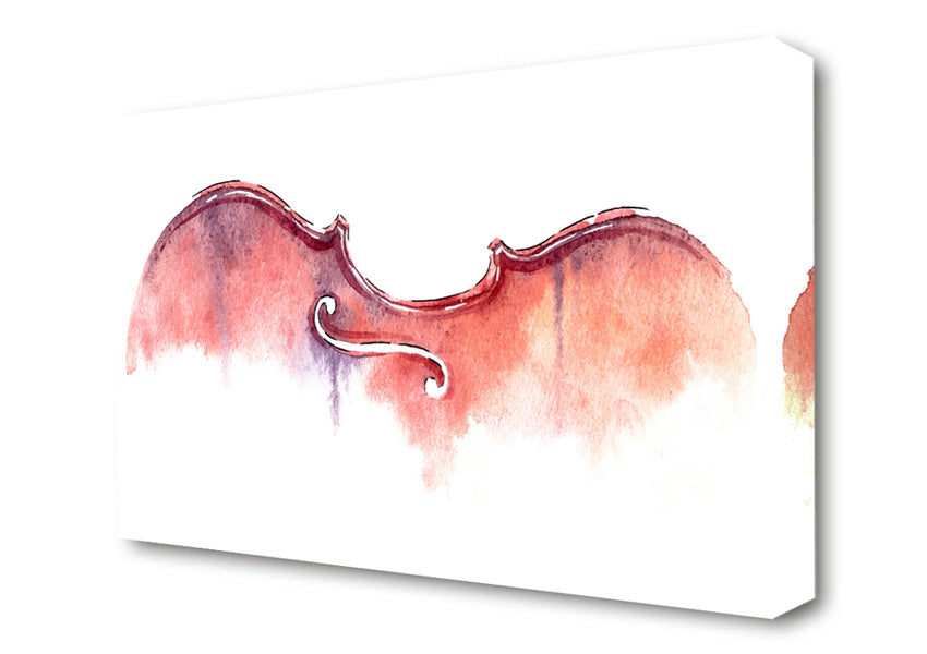 Violin Half Art Canvas Wall Art