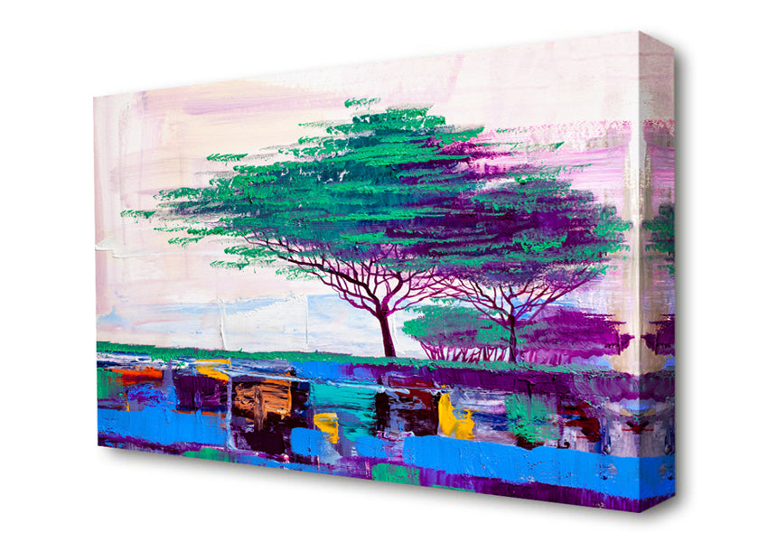 Stunning African Horizon Paint Canvas Wall Art