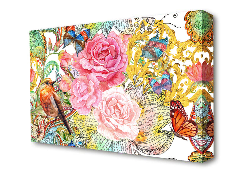 Beautiful Flowers India Canvas Wall Art