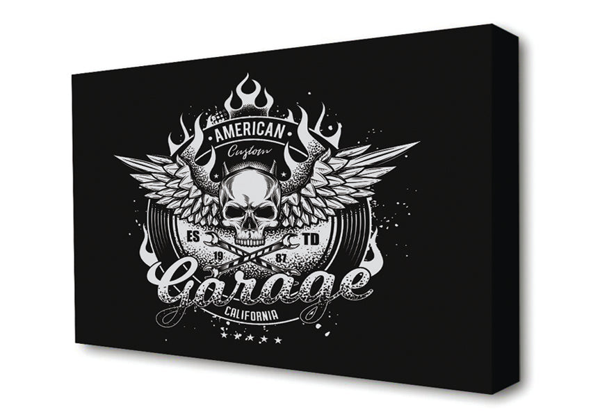 American Custom Garage Canvas Wall Art