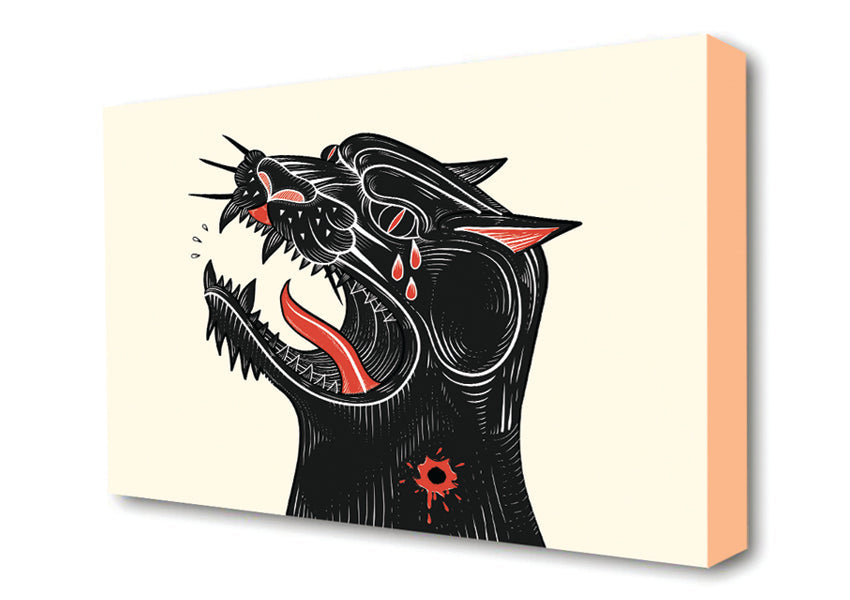 Tattoo Jaguar Canvas Wall Art