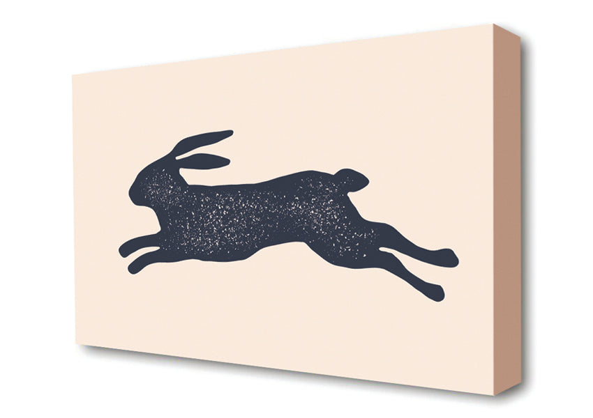 The Bouncing Hare Canvas Wall Art