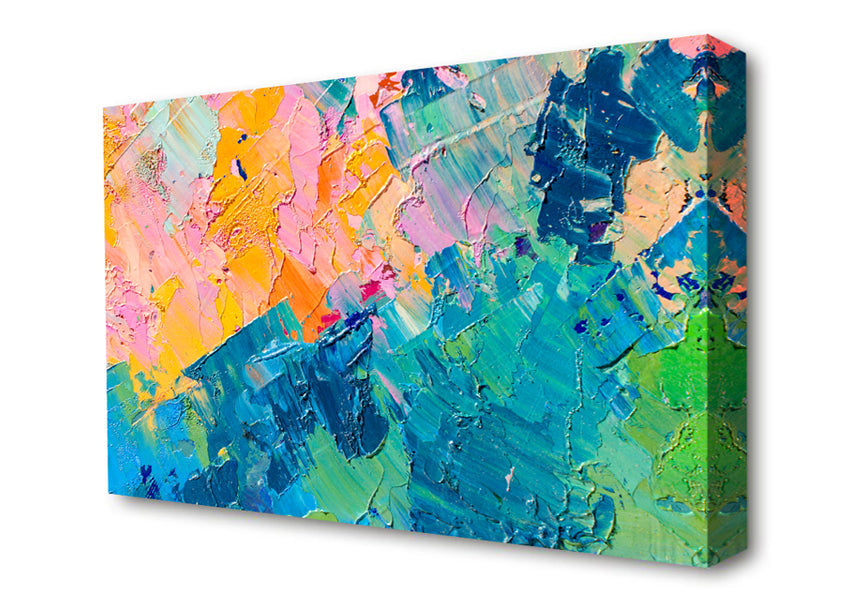 Sections Of Paint Canvas Wall Art