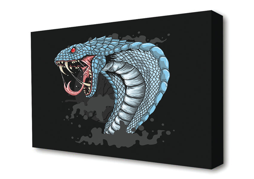 Scary Cobra Teeth Canvas Wall Art