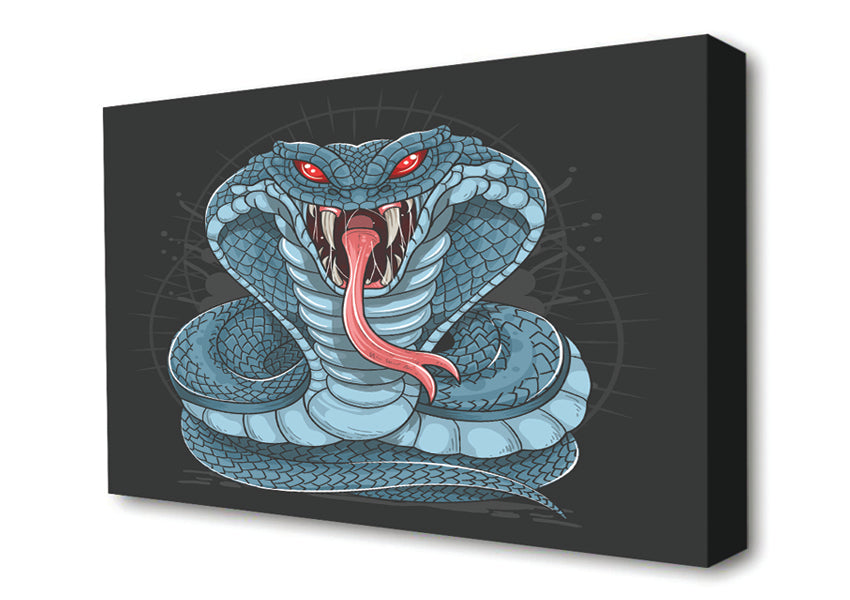 Fear The Cobra Canvas Wall Art