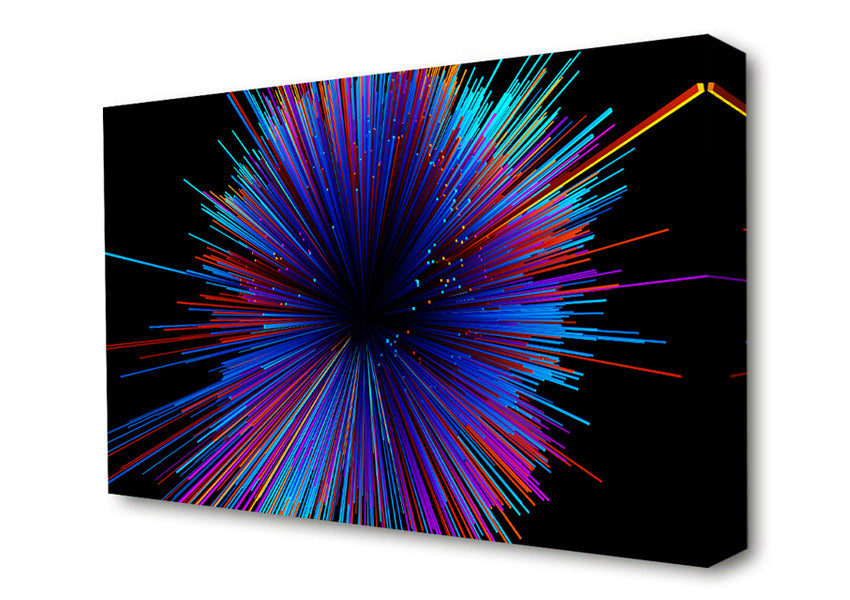 Spectrum Lines Canvas Wall Art
