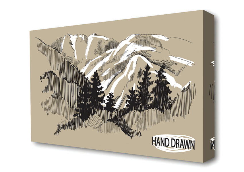 Above The Snowy Cliffs Canvas Wall Art