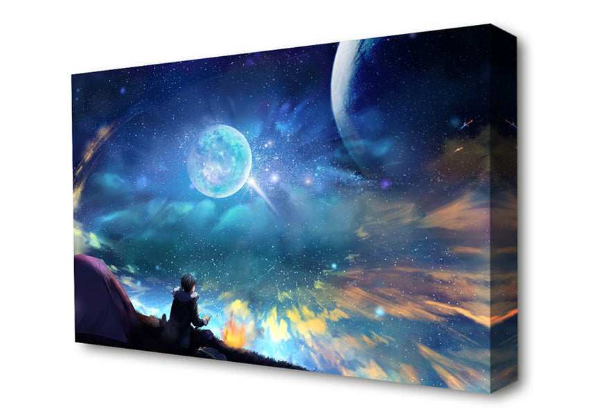 Watching The Universe Canvas Wall Art