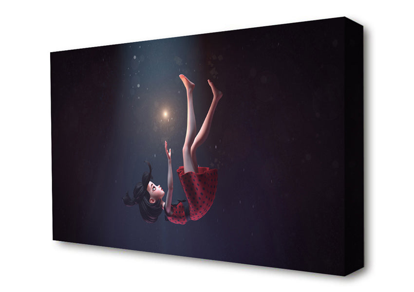 Falling In The Ocean Canvas Wall Art