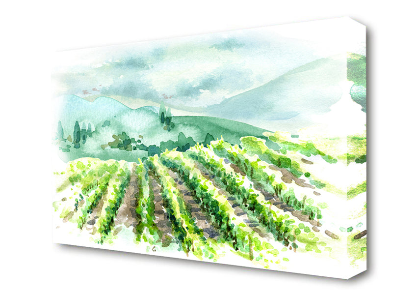 The Ploughed Fields Canvas Wall Art
