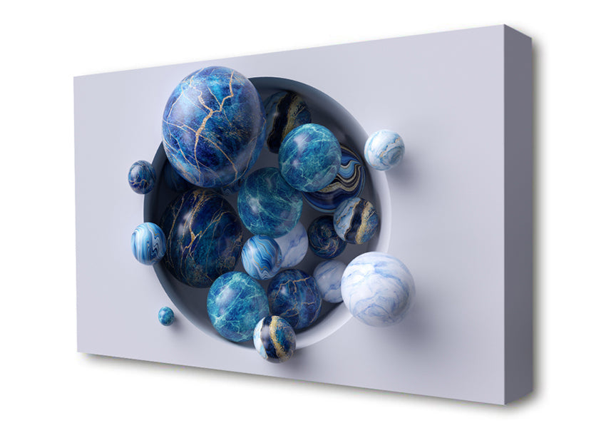 The Spheres In The Hole Canvas Wall Art