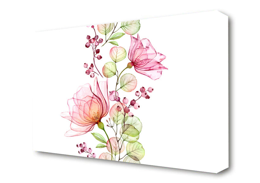 Trail Of The Floral Canvas Wall Art