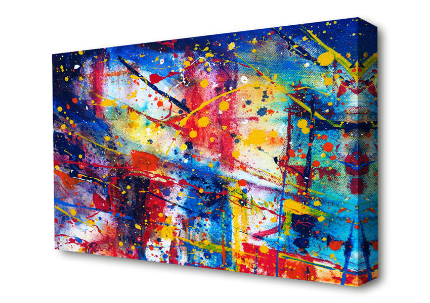 The Splatter Of The Bridge Canvas Wall Art
