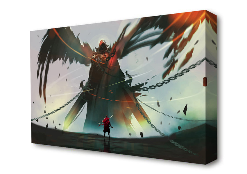 Battling Evil Canvas Wall Art