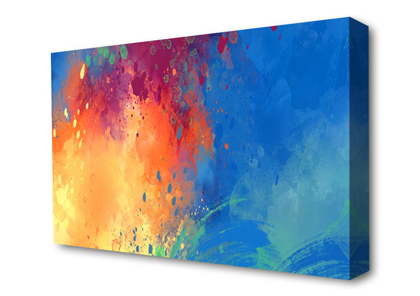 Explosion Of Water And Lava Canvas Wall Art