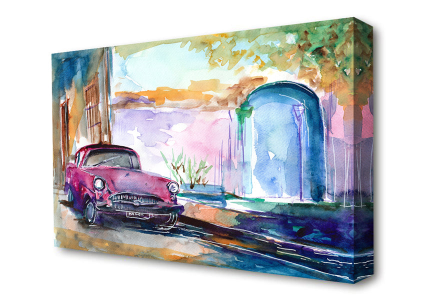 Classic Motoring Canvas Wall Art