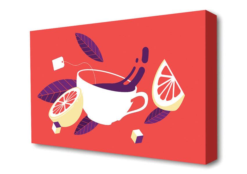 Citrus Tea Canvas Wall Art