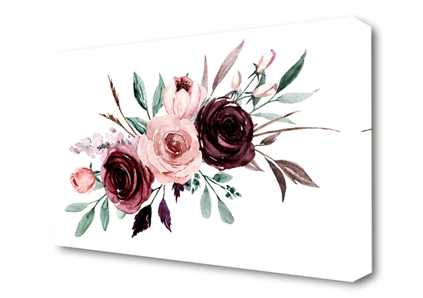 Trio Of Lovely Roses Canvas Wall Art
