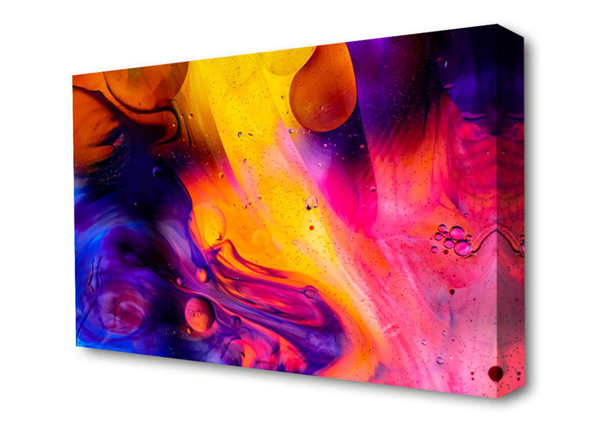 Lava And Cool Flow Canvas Wall Art