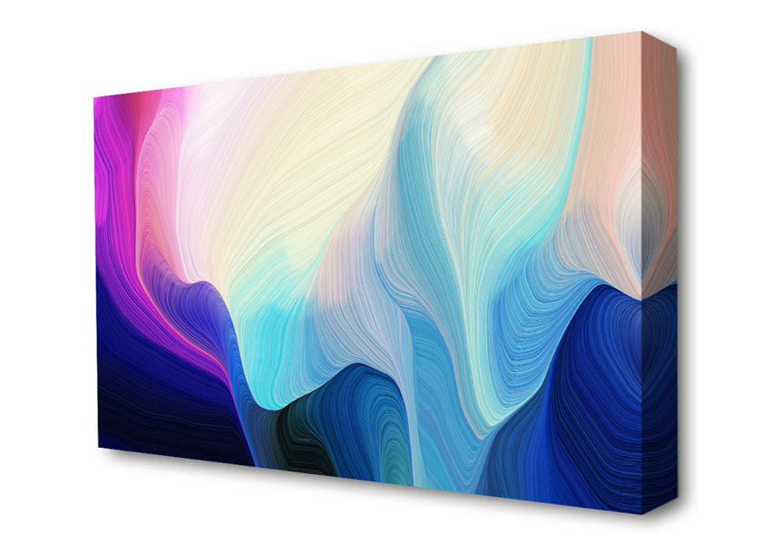 Dropping Colour And Waves Canvas Wall Art