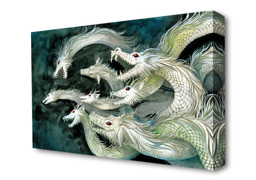 The Fearsome Hydra Canvas Wall Art