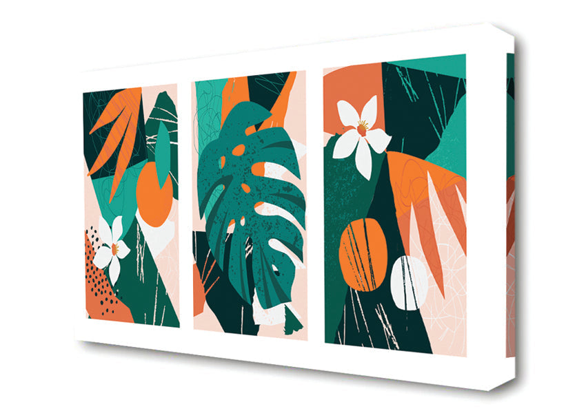 The Modern Cheese Plant Set Canvas Wall Art