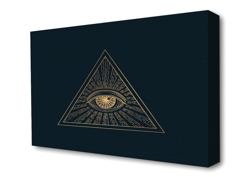 The All Seeing Eye Triangle Canvas Wall Art