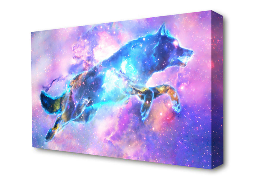 The Space Wolf Canvas Wall Art