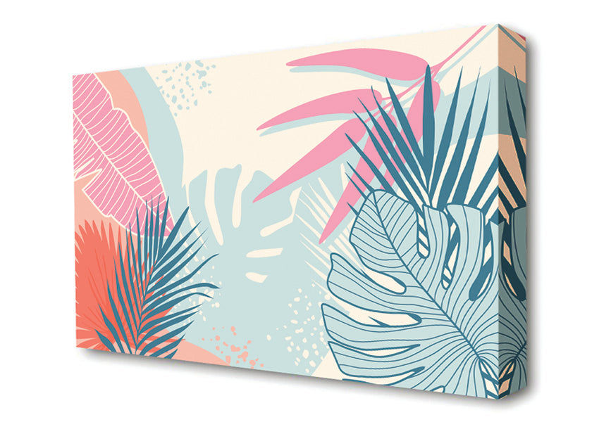 Modern Leaf Decor Canvas Wall Art