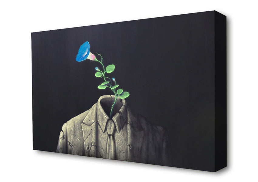 Blue Flower Headsprout Canvas Wall Art