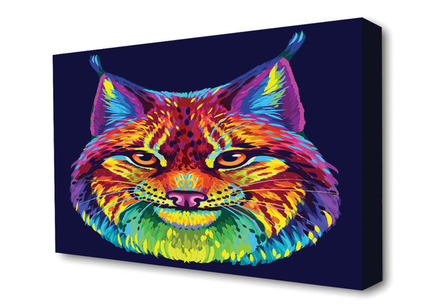 Vibrant Lynx Cat Canvas Wall Art