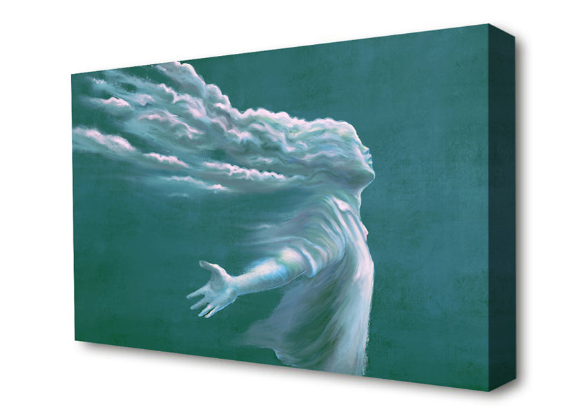The Cloud Woman Canvas Wall Art