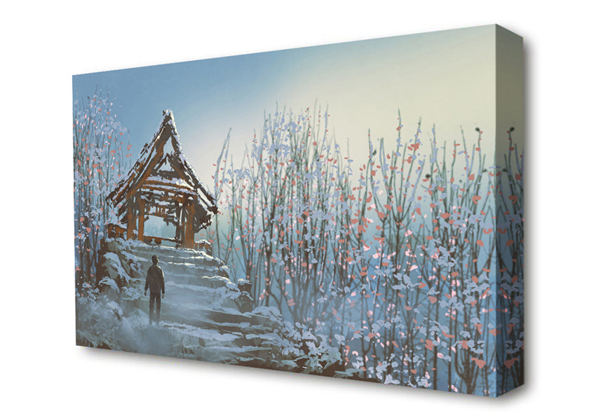 Steps Up To Ruin Canvas Wall Art
