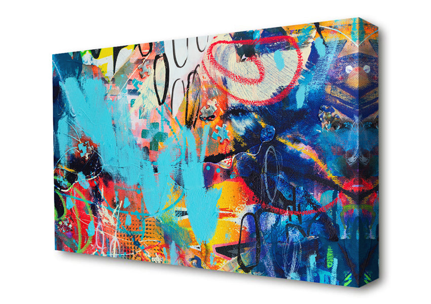 Graffiti Layers Canvas Wall Art